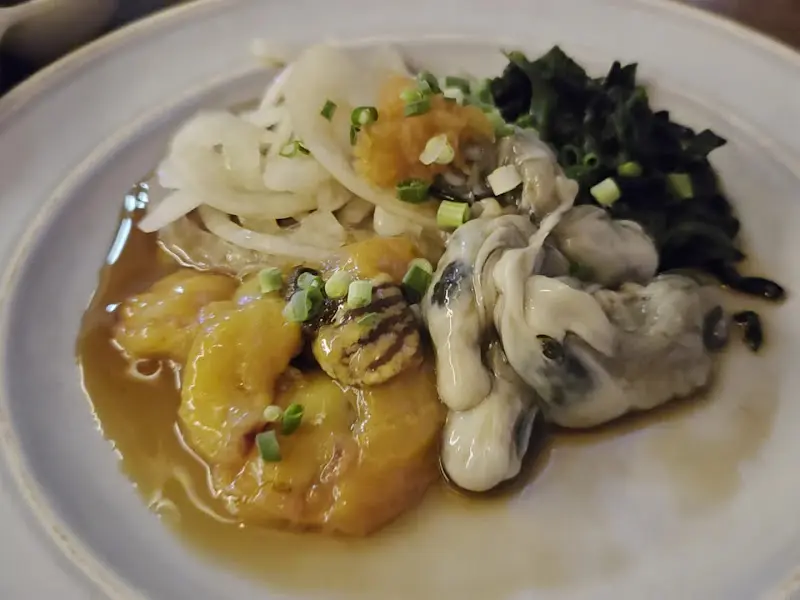 신선한 해산물 초회