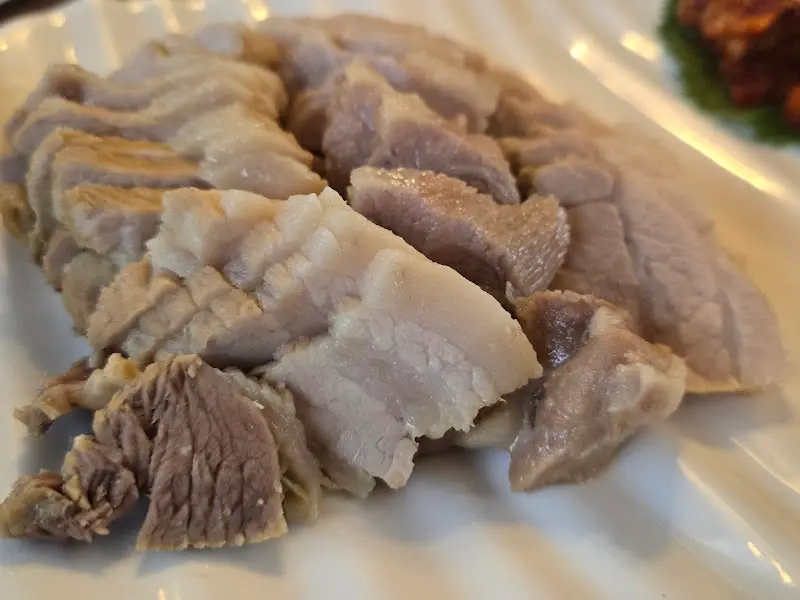 배비장보쌈 수육 클로즈업