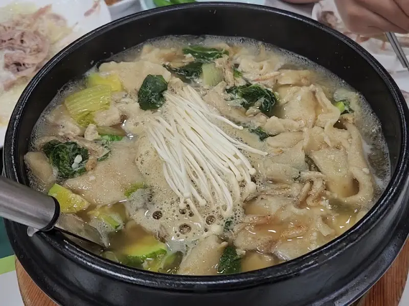 된장 베이스의 시원한 털레기 수제비