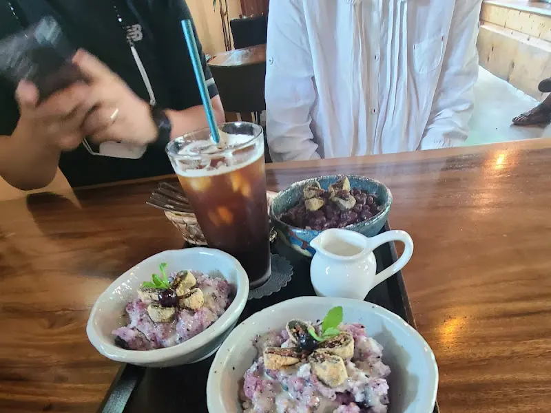 세심다원 팥빙수와 아이스 아메리카노