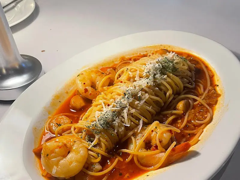 핫쉬림프 갈릭파스타