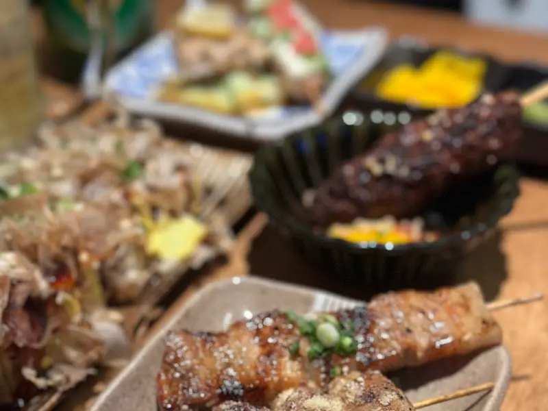 다양한 꼬치 요리