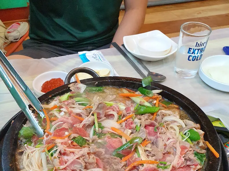 오리불고기 근접샷