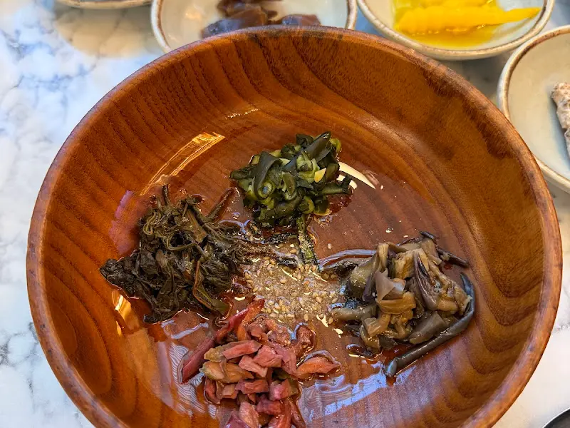 다양한 나물 반찬