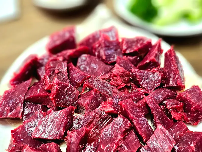 신선한 생고기의 모습