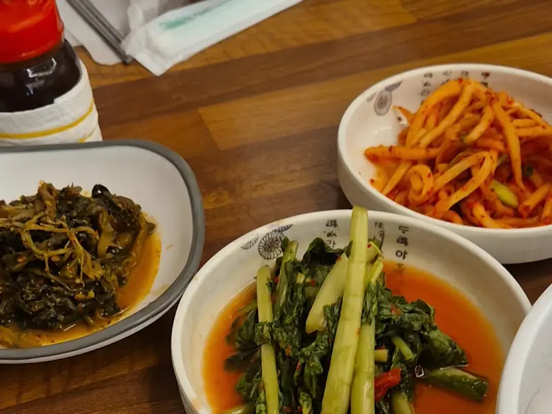 밑반찬 클로즈업