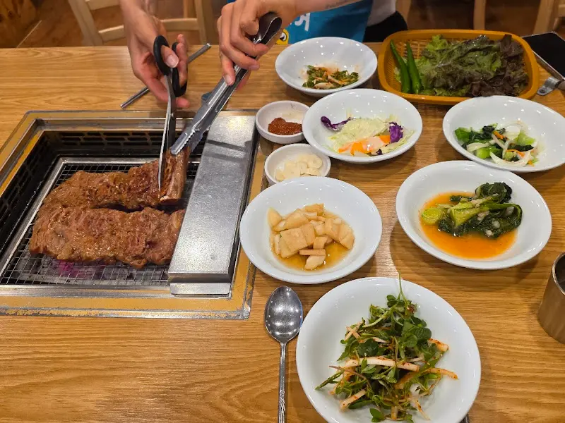 갈비 굽는 모습