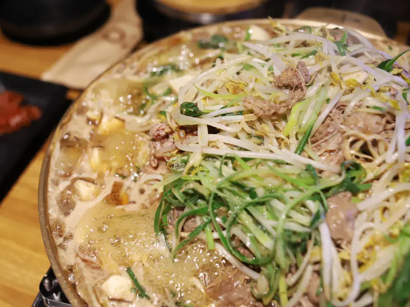 보글보글 끓는 소불고기