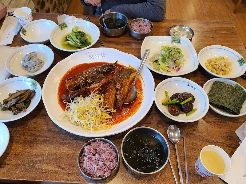 맛사랑 코다리찜 한상차림 전체샷