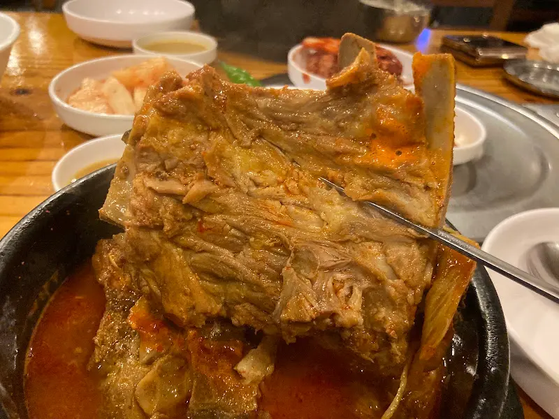 살이 가득 붙어있는 뼈다귀