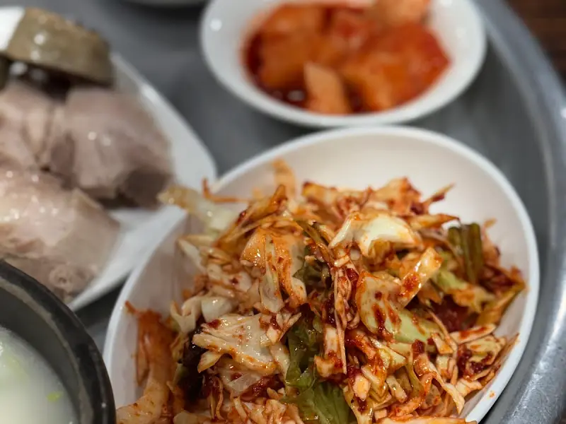 싱싱한 양배추 겉절이