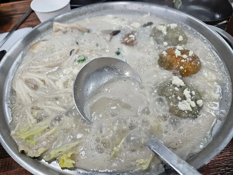만두 순두부 전골