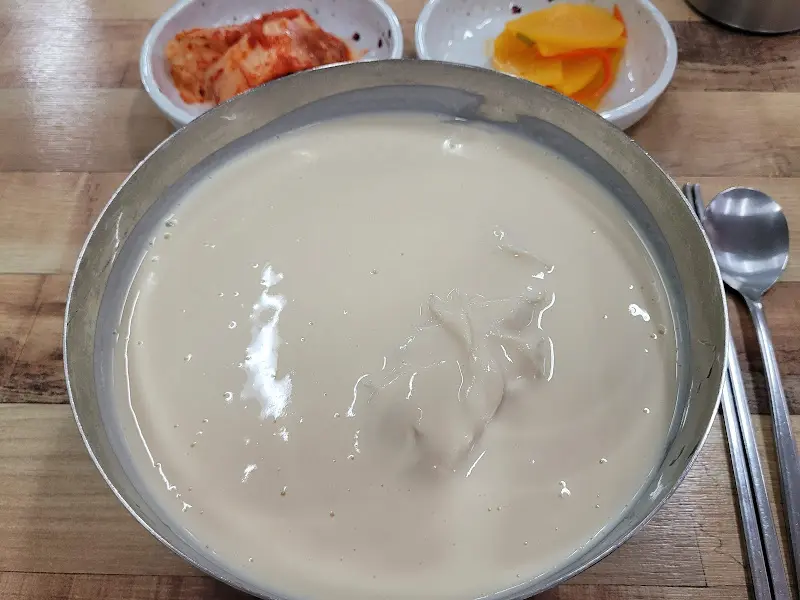 콩국수 근접 샷