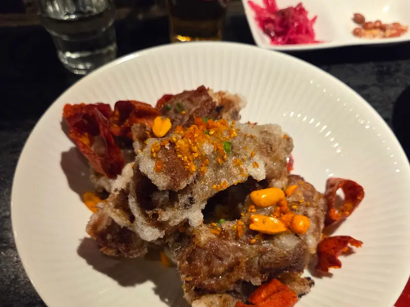 등갈비 튀김 근접샷