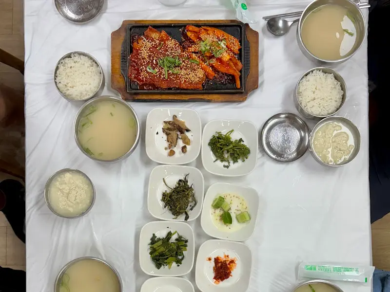 황태구이 정식 한 상 차림