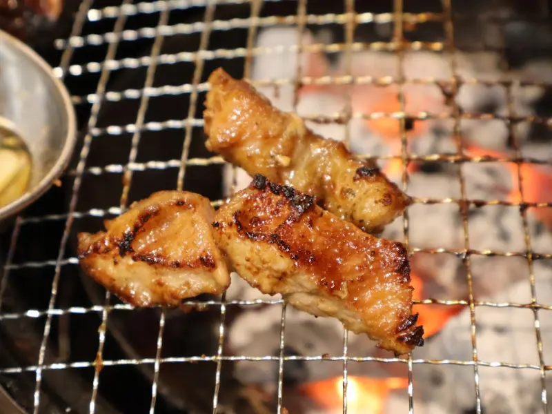 숯불 위 돼지갈비