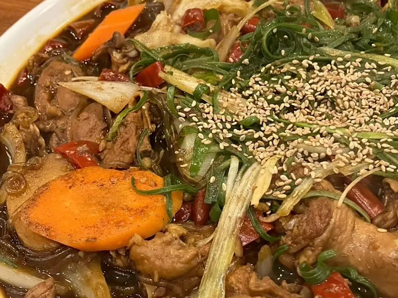 찜닭 클로즈업 샷