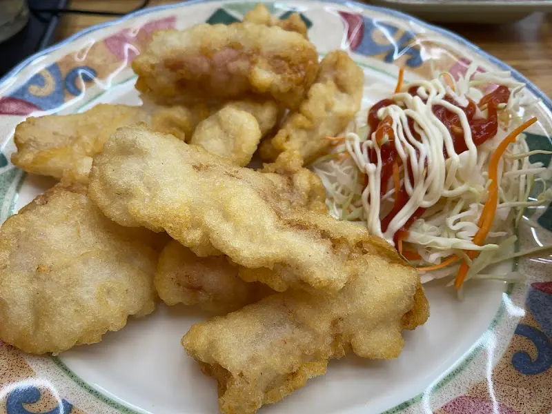 탱글탱글한 쌀 탕수육의 단면