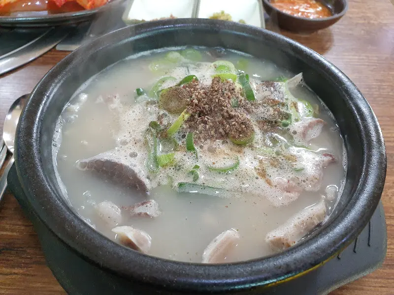 순대국밥 클로즈업