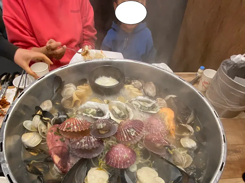 조개전골과 칼국수