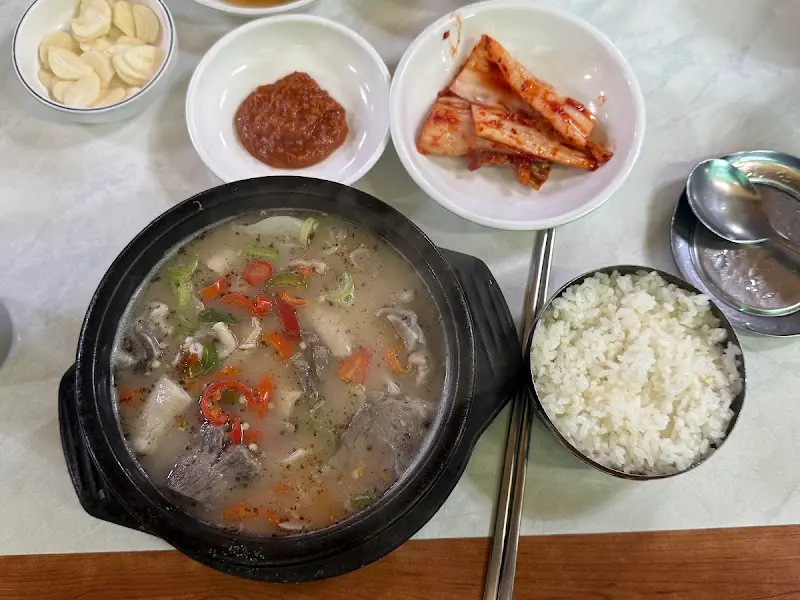 순대국 한 상 차림