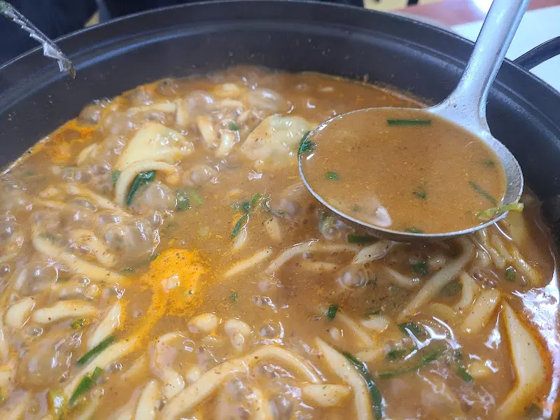 추어칼국수 국물