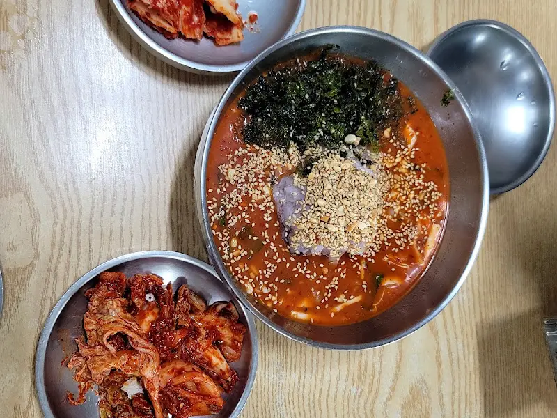 한치물회