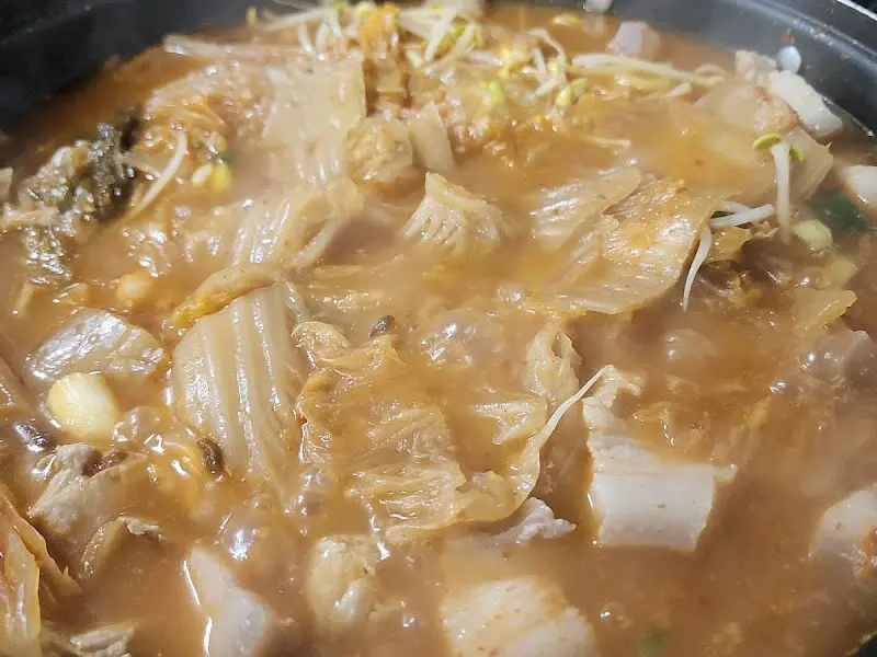 김치찌개 근접샷