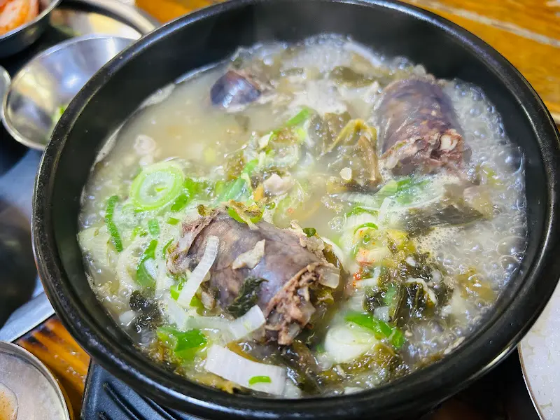 순대국밥 한 상 차림