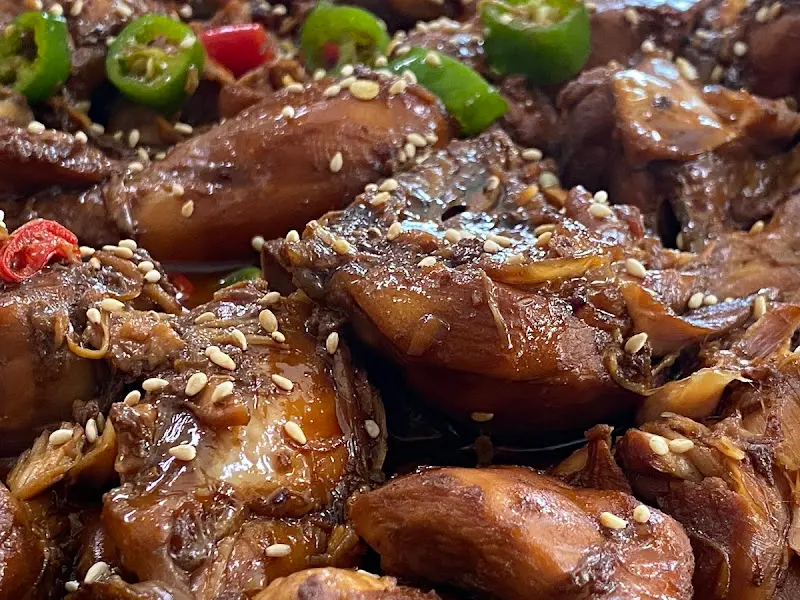 옹치기 양념 클로즈업