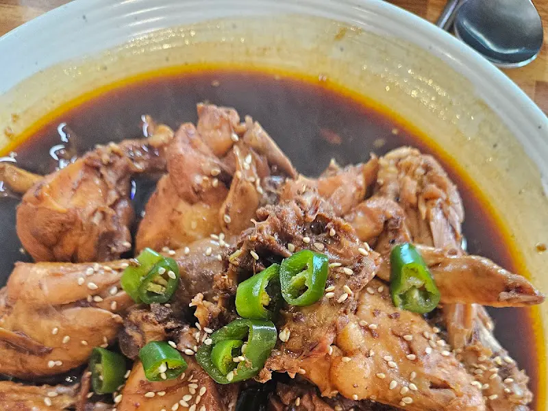 옹치기 닭고기 클로즈업