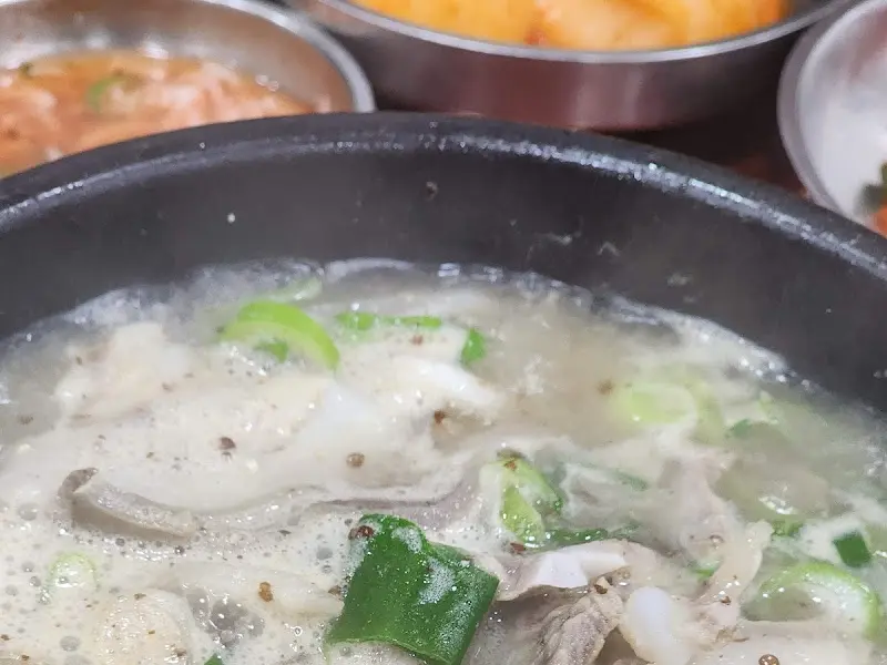 맑고 깔끔한 국물의 따로국밥