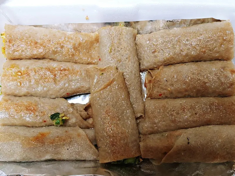 노릇노릇 구워져 나온 총떡