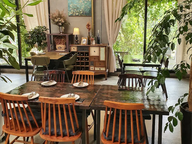 러스틱하우스 내부 테이블 세팅