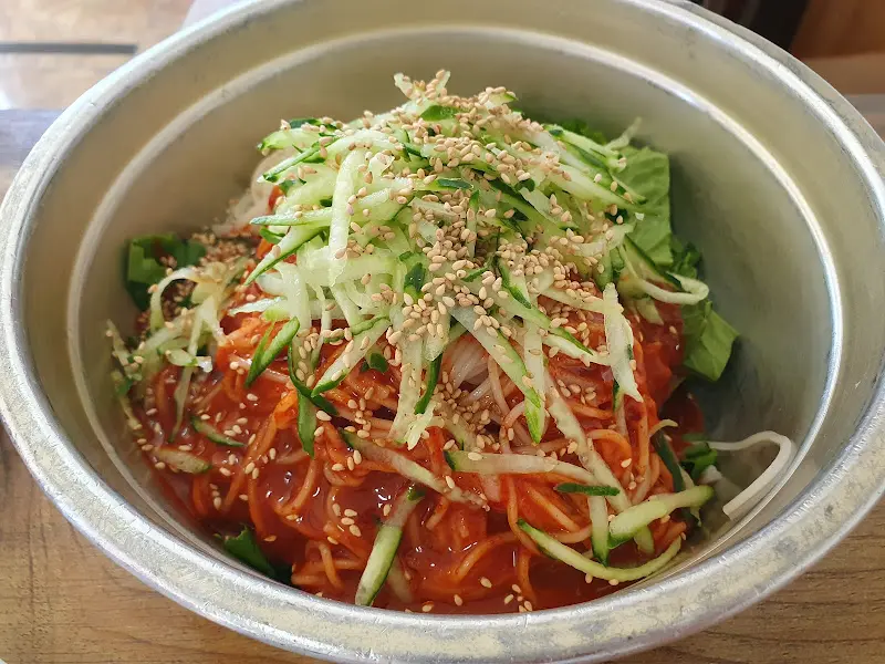 비빔국수 클로즈업