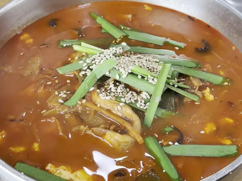 동화가든 짬뽕순두부 클로즈업 사진