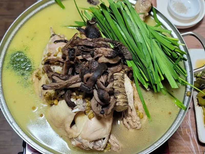 능이버섯 오리 백숙