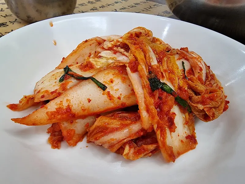 맛깔스러운 겉절이 김치
