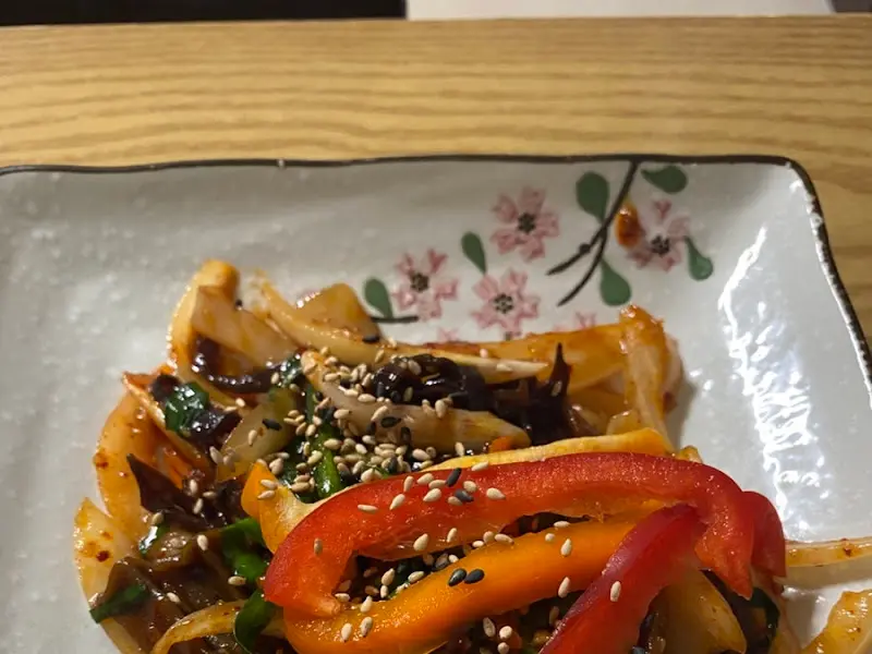 쫄깃한 건조 도토리 잡채