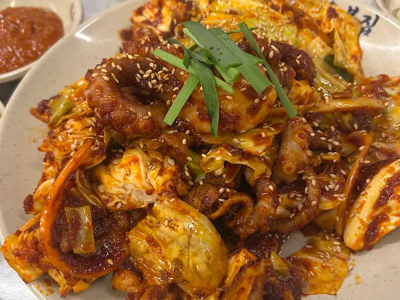 직화낙지볶음 근접샷