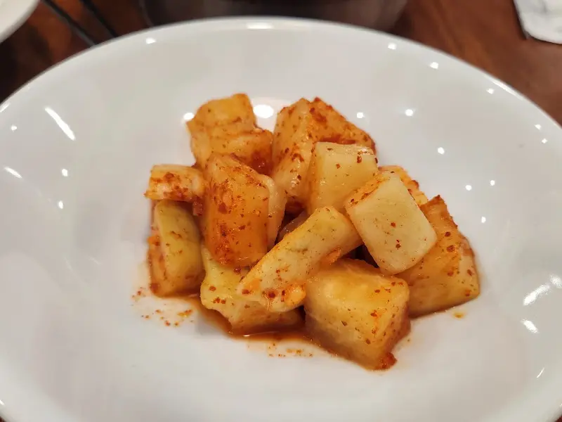 깍두기 클로즈업