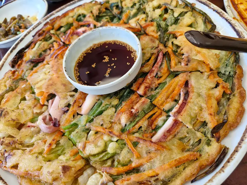 해물이 듬뿍 들어간 파전