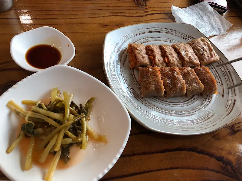 메밀전병과 열무김치