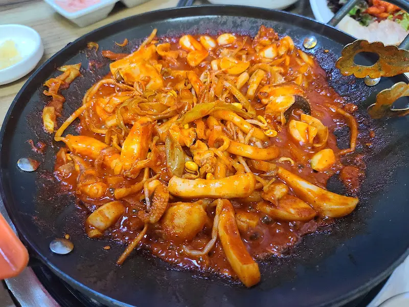 갑오징어 철판 볶음