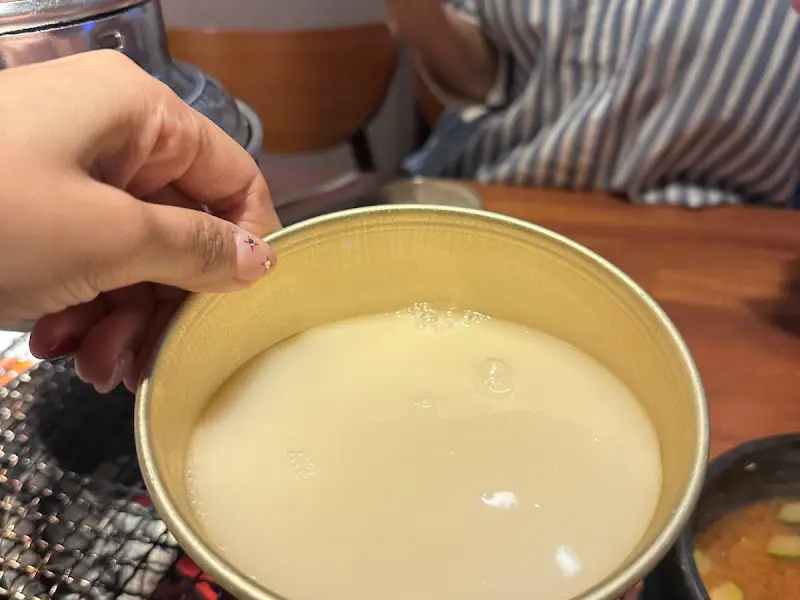 시원한 막걸리 한 잔