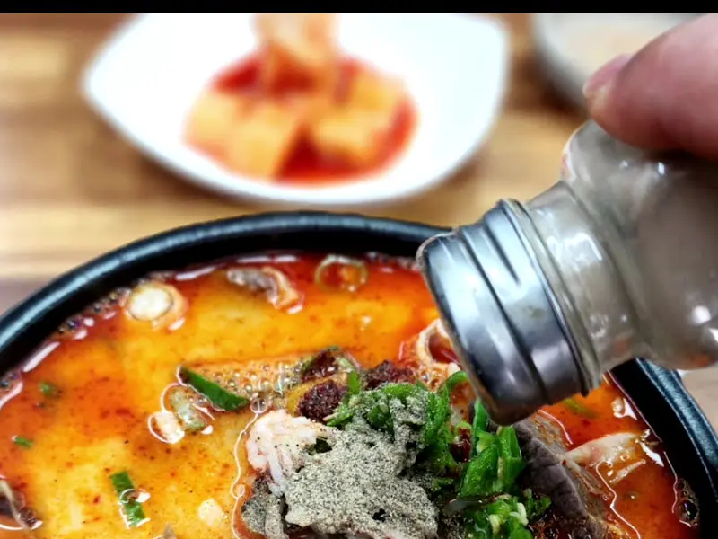 새우젓으로 간하기