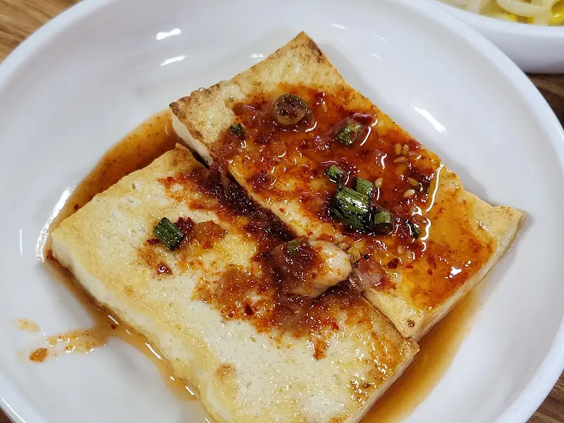 밑반찬 두부부침