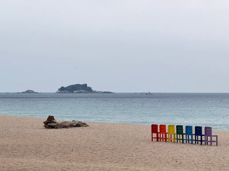 바다정원 앞 해변