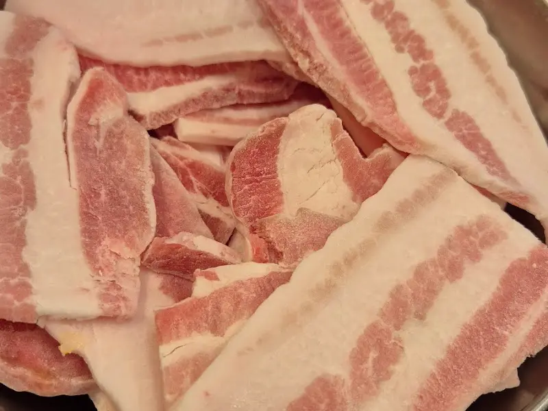 신선한 냉삼 재료