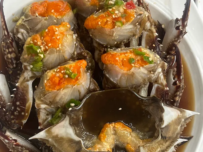 암게장 알 클로즈업